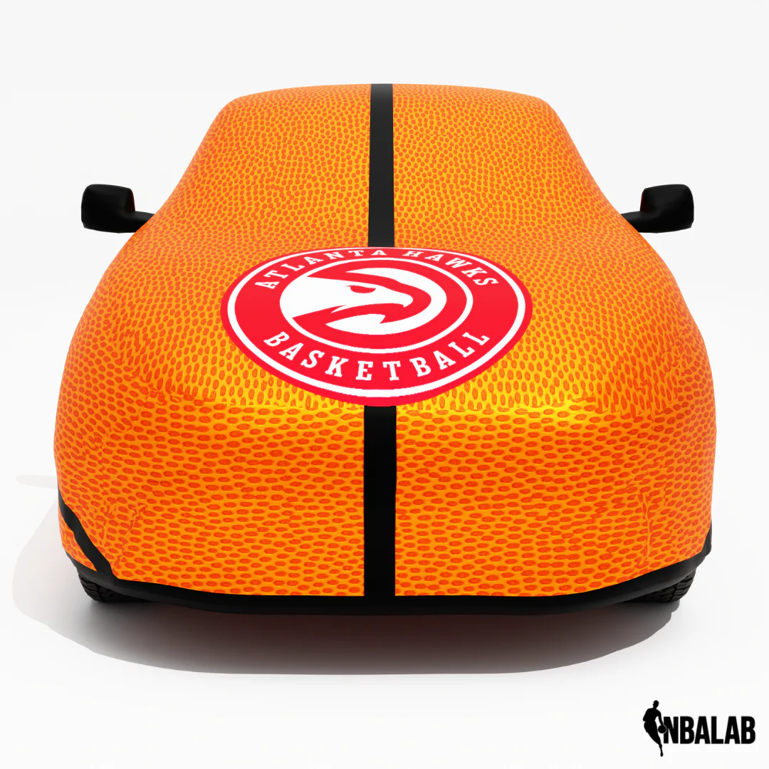 Officially Licensed Atlanta Hawks Life Size Basketball Car Covers – Indoor & Outdoor | NBA Protection | HeroCovers - Image 4