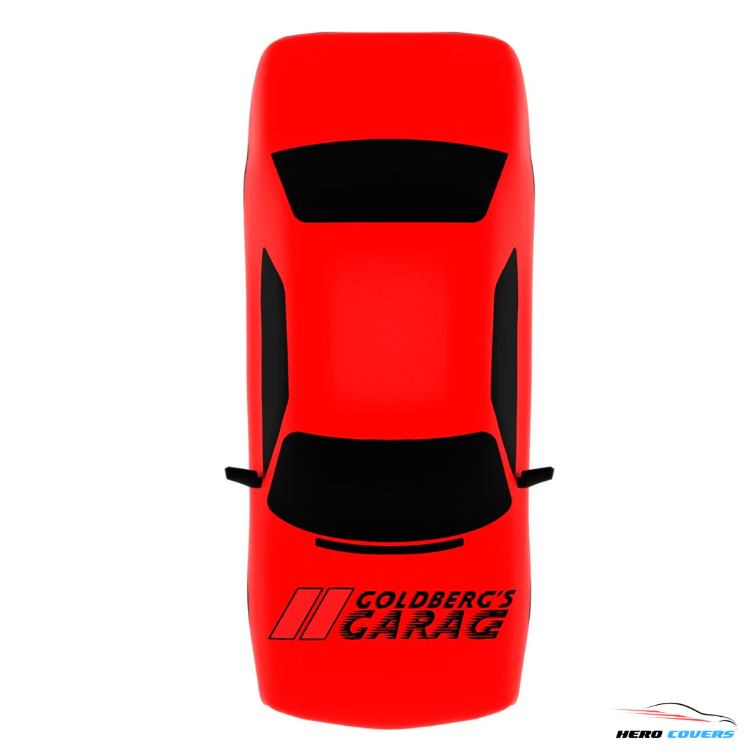 Bill Goldberg Car Cover: Silhouette Hood Logo – Goldbergs Garage by HeroCovers - Image 4
