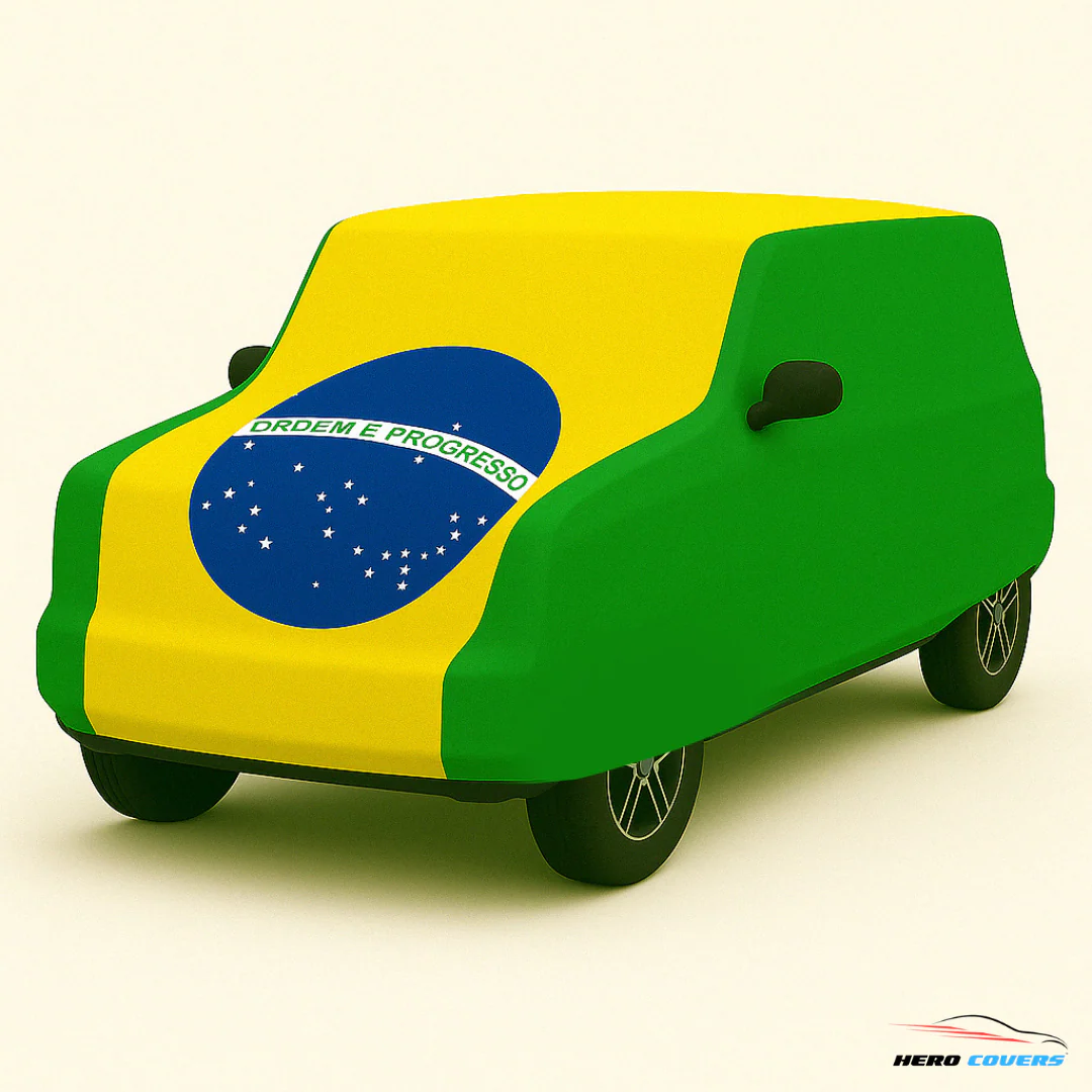 Brazil Flag Design Car Cover | Premium Indoor or Outdoor Protection | HeroCovers - Image 4