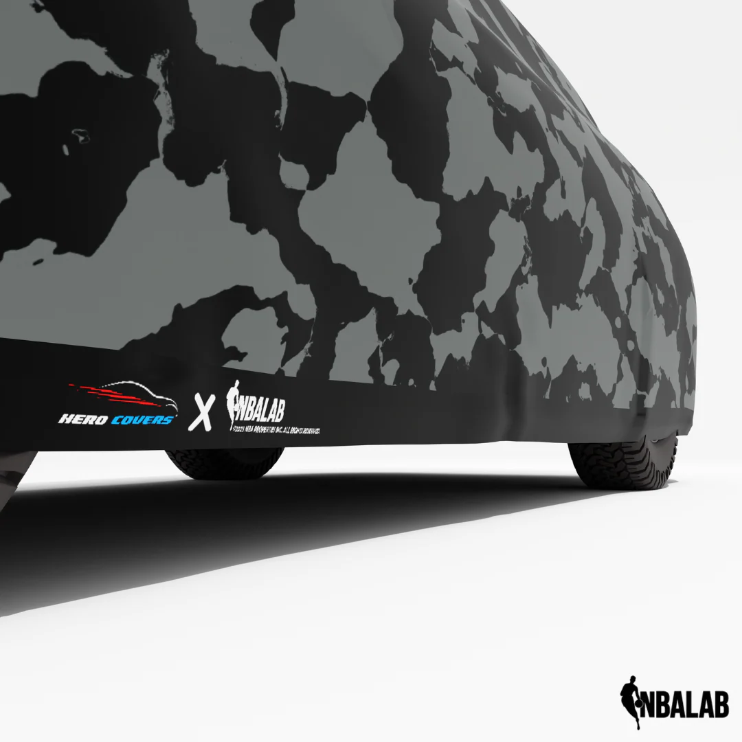 Officially Licensed Brooklyn NETS Camouflage Car Covers – Indoor & Outdoor | NBA Protection | HeroCovers - Image 4