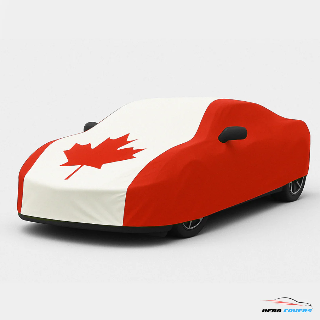 Canada Flag Design Car Cover | Premium Indoor or Outdoor Protection | HeroCovers - Image 3