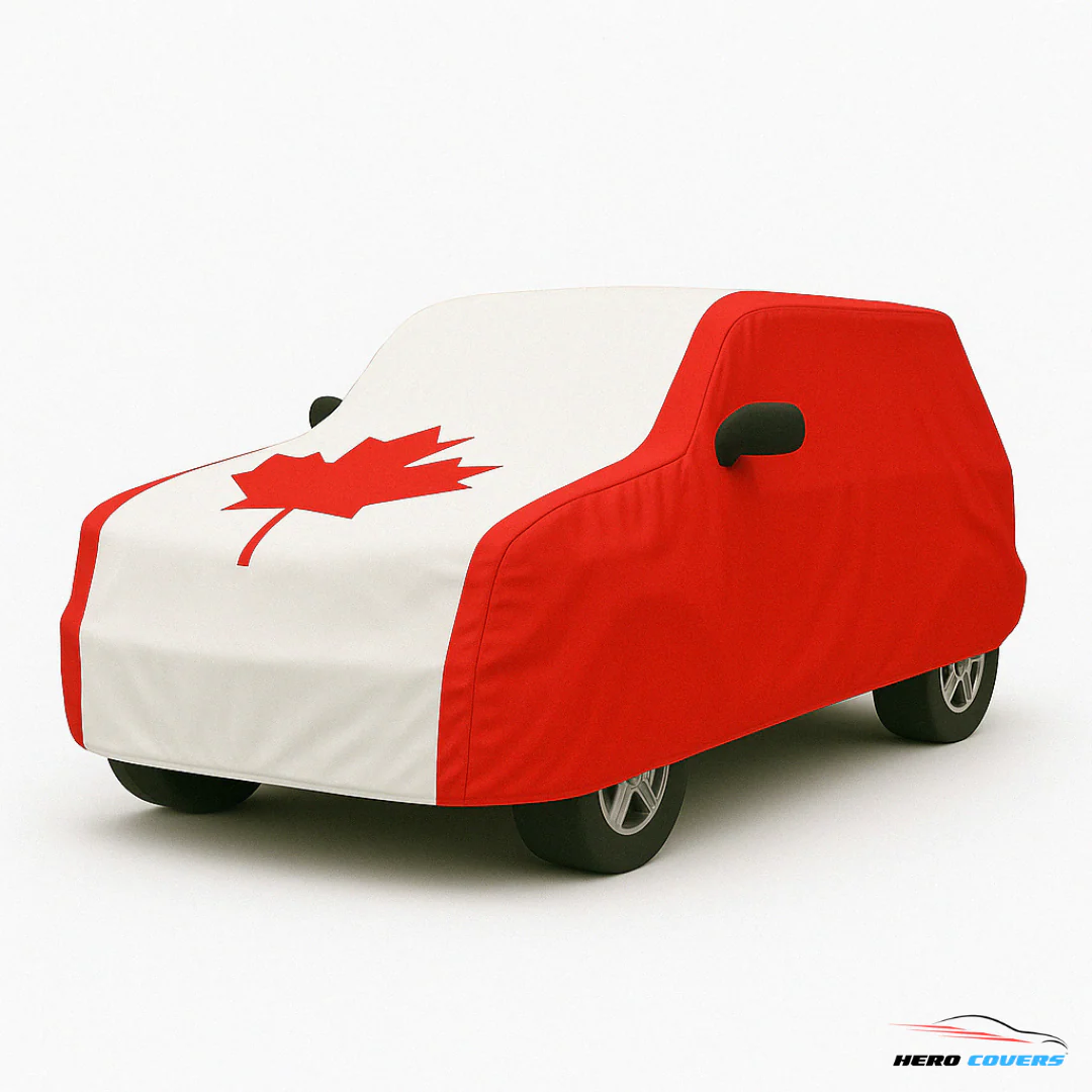 Canada Flag Design Car Cover | Premium Indoor or Outdoor Protection | HeroCovers - Image 4