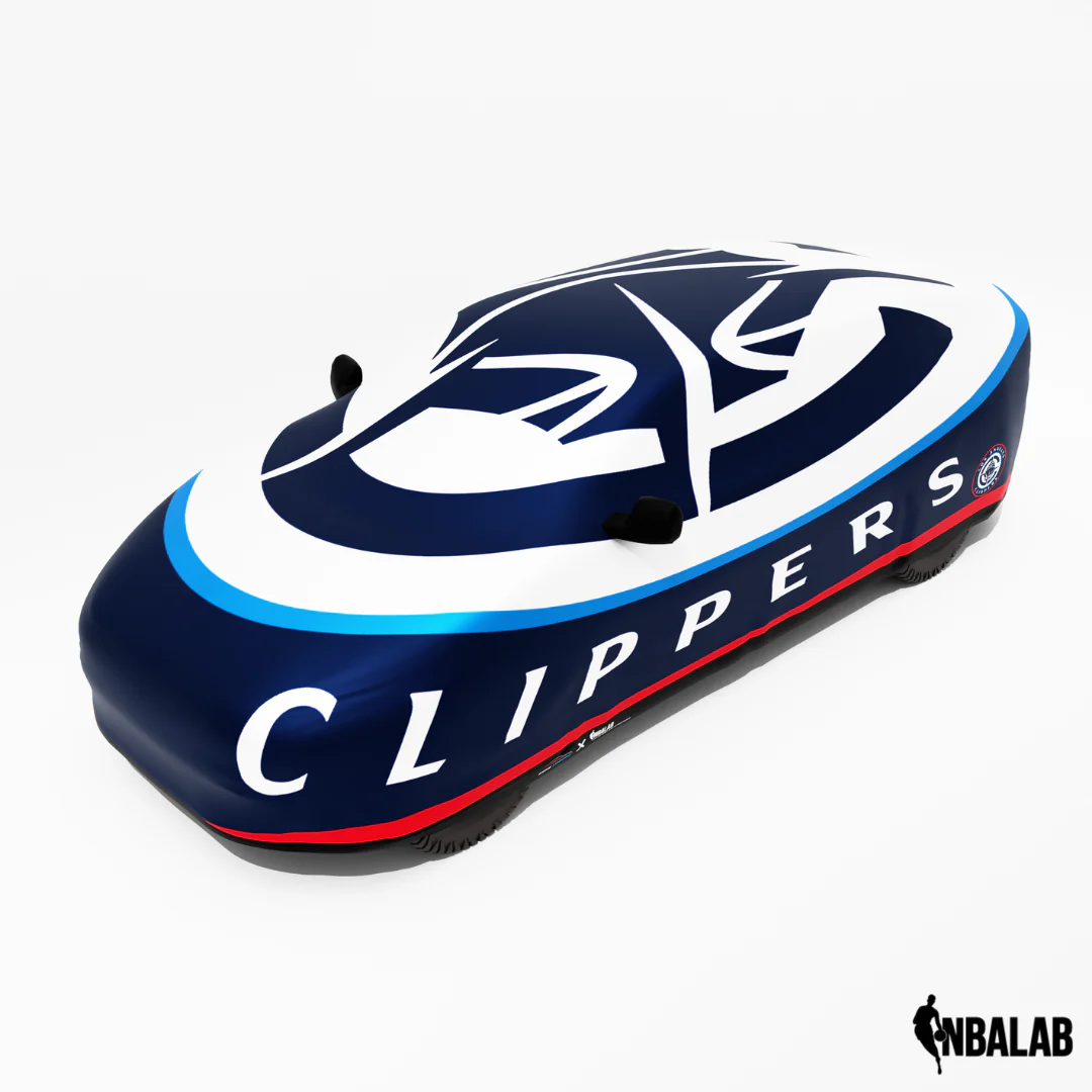 Officially Licensed Clippers Cover Stretch Logo – Indoor & Outdoor | NBA Protection | HeroCovers