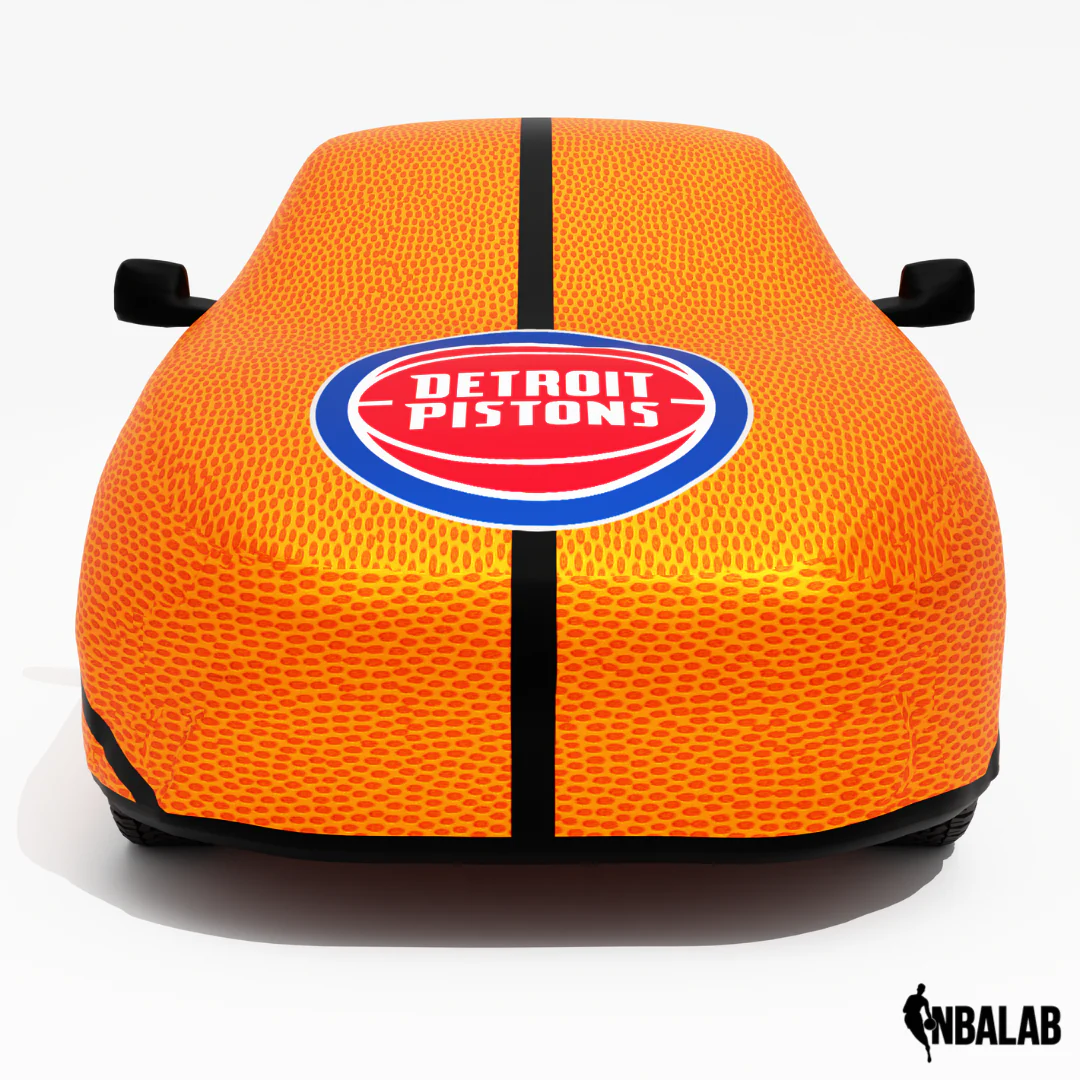 Officially Licensed Detroit Pistons Life Size Basketball Car Covers – Indoor & Outdoor | NBA Protection | HeroCovers - Image 4