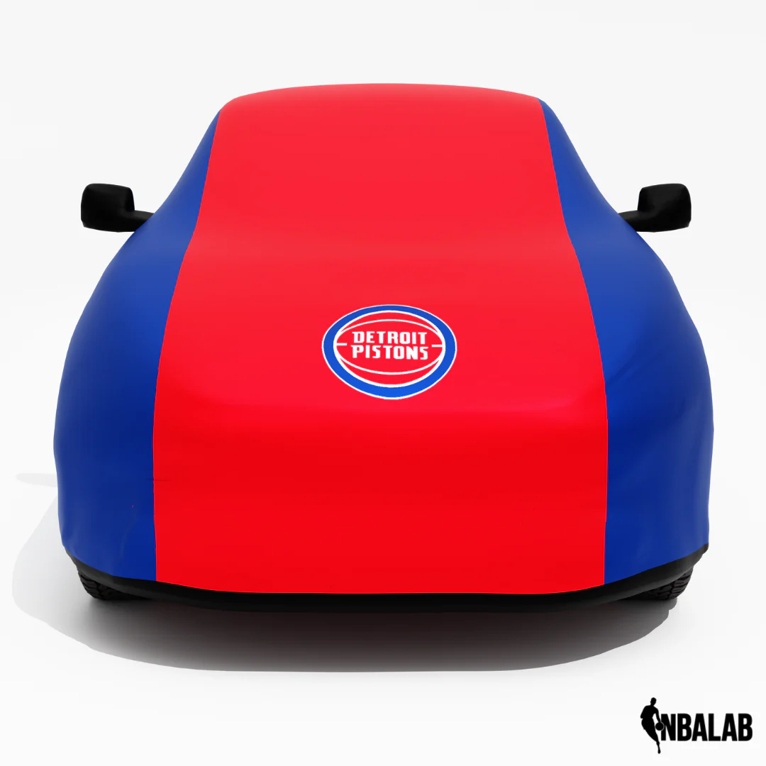 Officially Licensed Detroit Pistons 2 Tone Car Covers – Indoor & Outdoor | NBA Protection | HeroCovers - Image 4