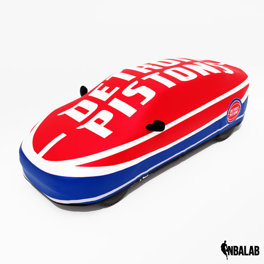 Officially Licensed Detroit Pistons Cover Stretch Logo – Indoor & Outdoor | NBA Protection | HeroCovers