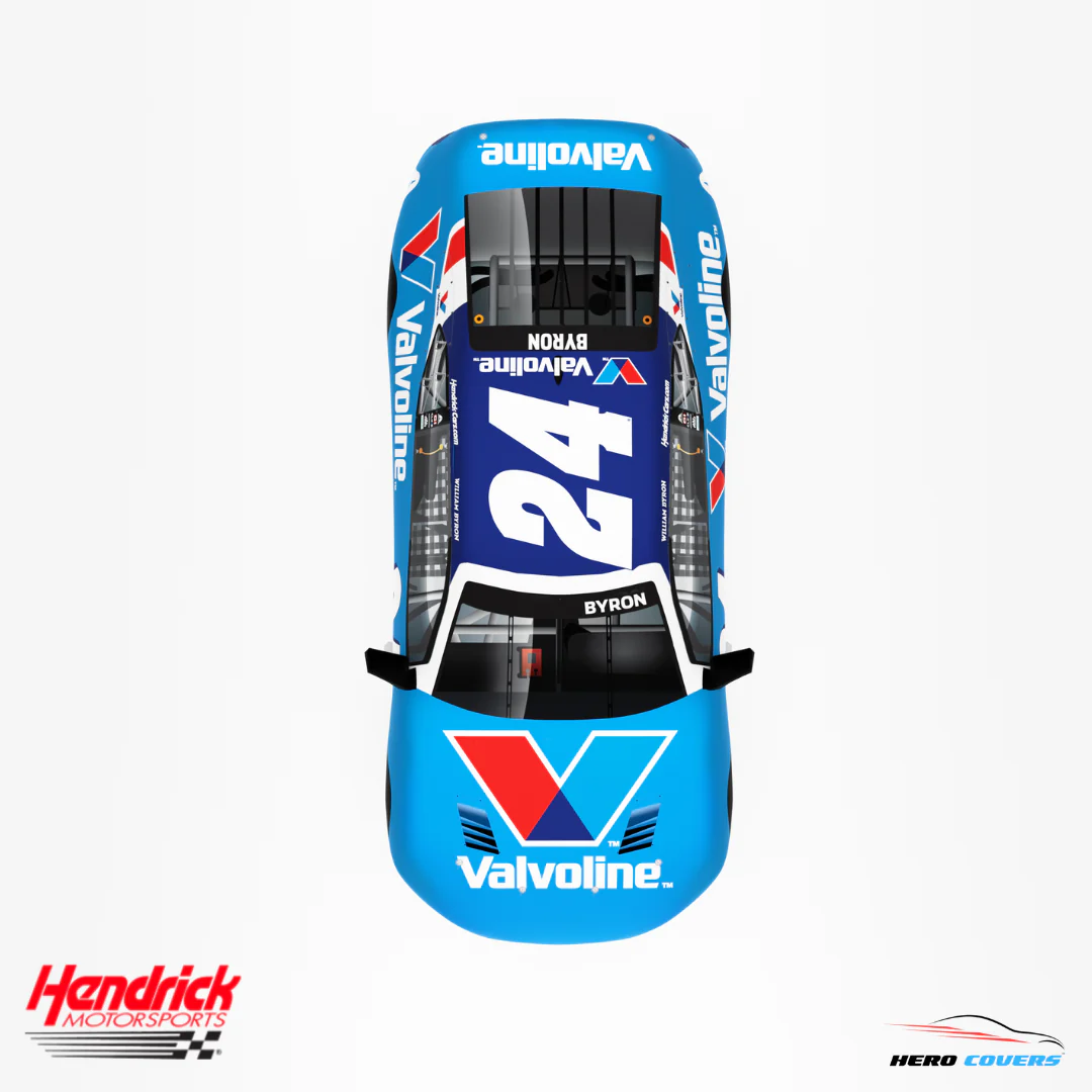 Officially Licensed Hendrick Motorsports No. 24 Valvoline Car Cover – Precision Fit & Ultimate Protection | HeroCovers - Image 4