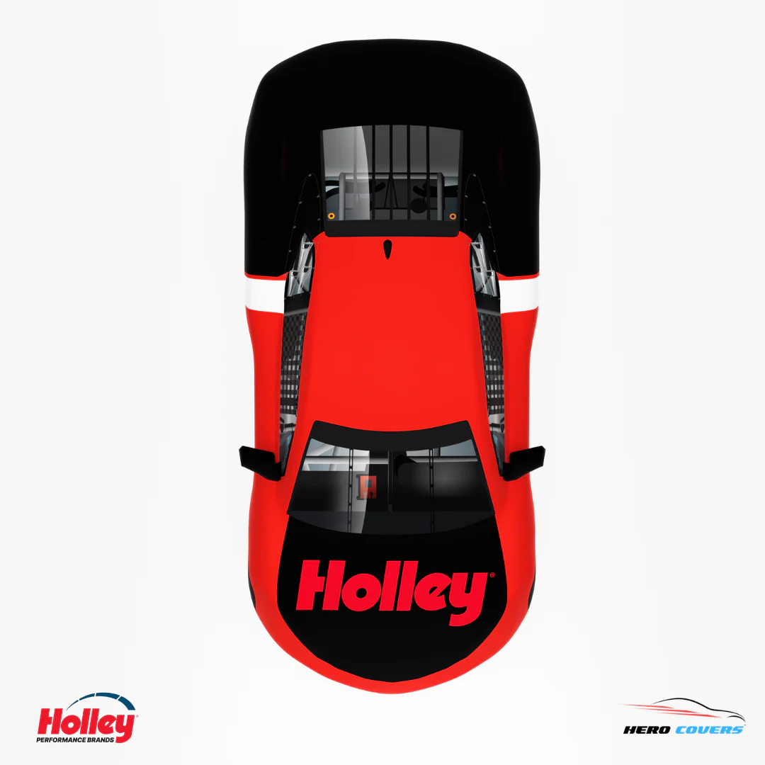 Holley Performance Brands Holley Red Race Car Covers | Officially Licensed by HeroCovers - Image 4