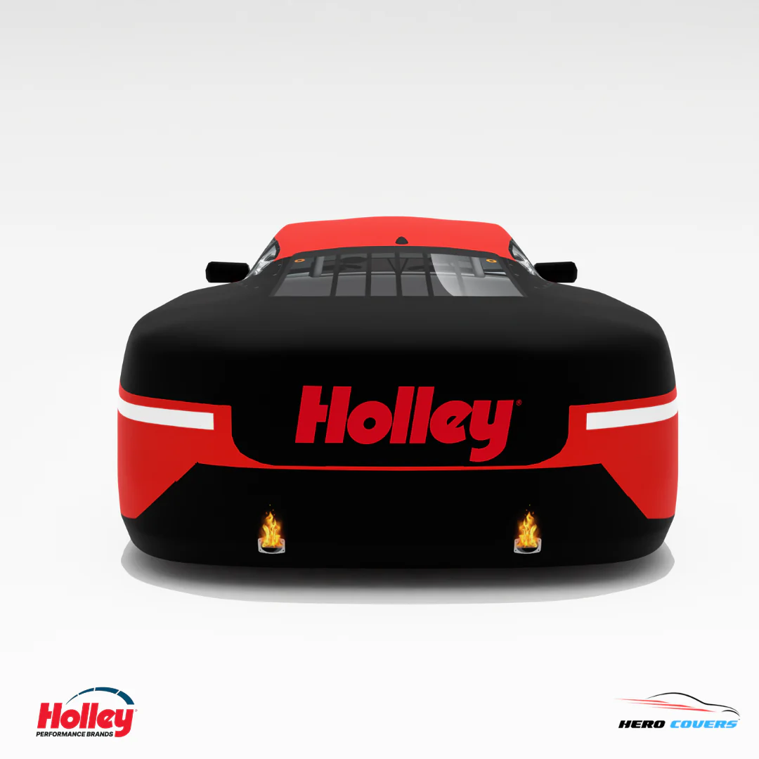 Holley Performance Brands Holley Red Race Car Covers | Officially Licensed by HeroCovers - Image 5