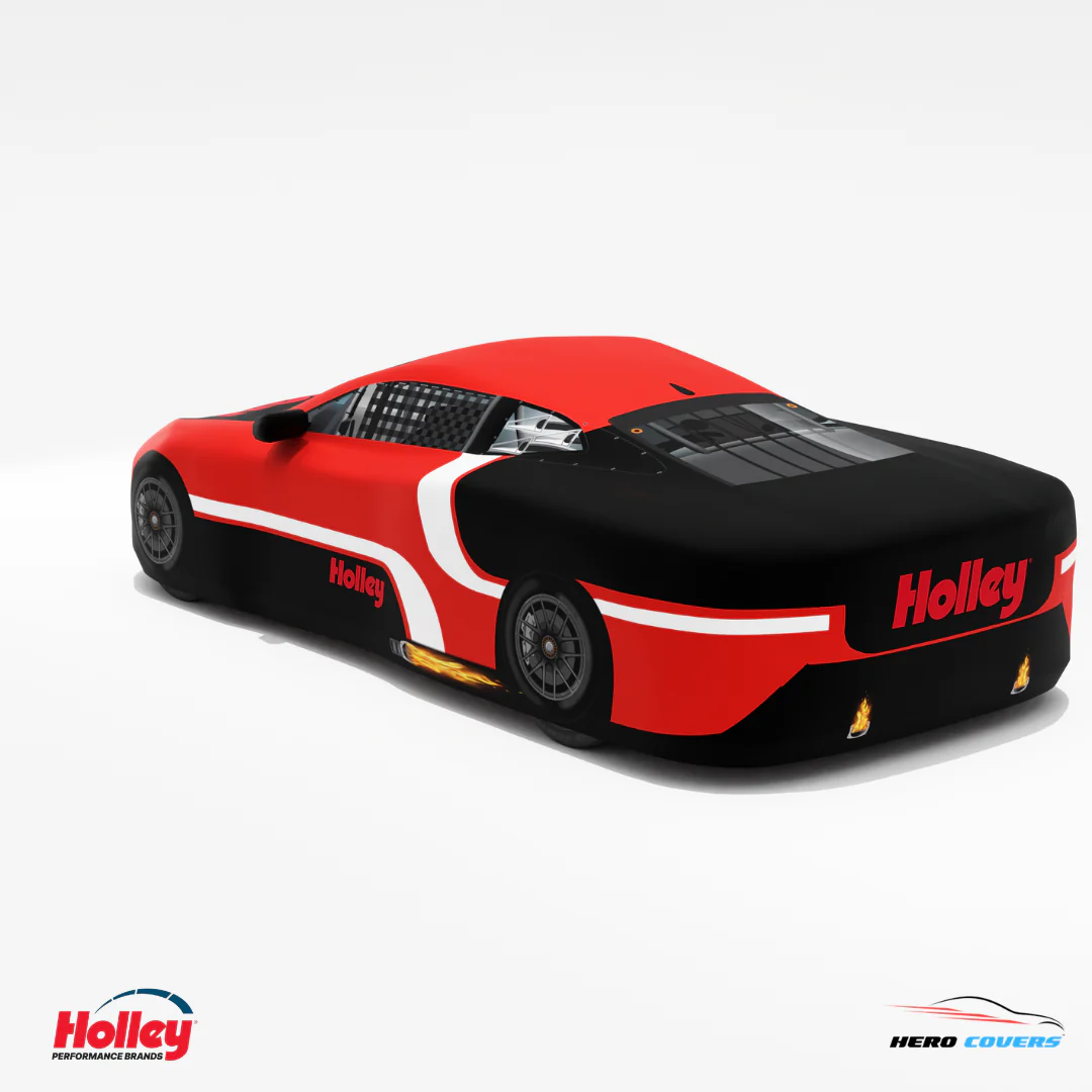 Holley Performance Brands Holley Red Race Car Covers | Officially Licensed by HeroCovers - Image 6