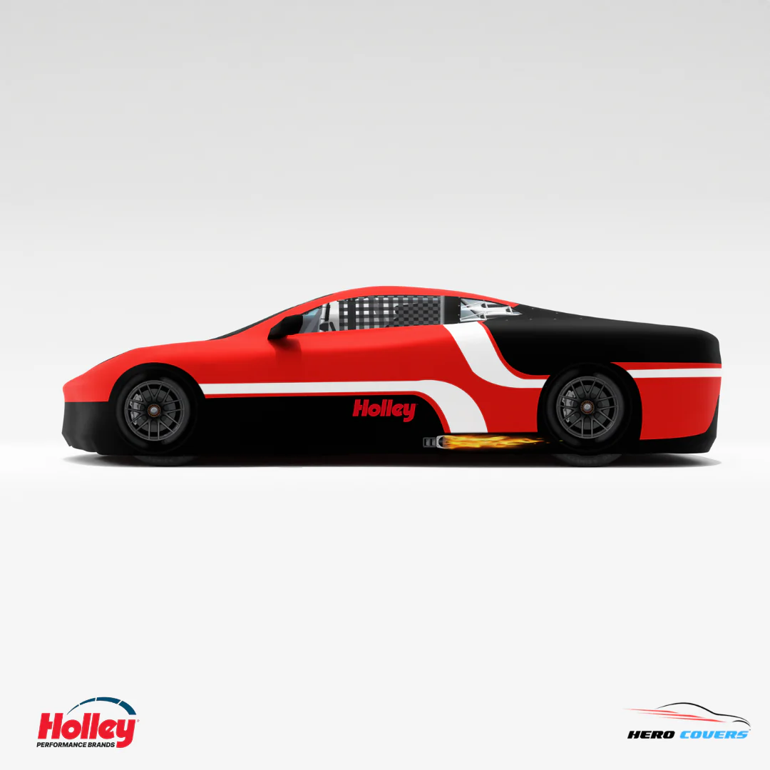 Holley Performance Brands Holley Red Race Car Covers | Officially Licensed by HeroCovers - Image 7