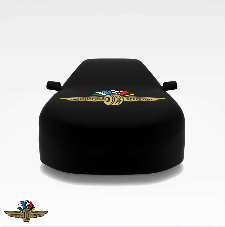 Indy500 Car Cover – Custom Black Cover with Enlarged Indy 500 Logo for Maximum Protection - Image 4