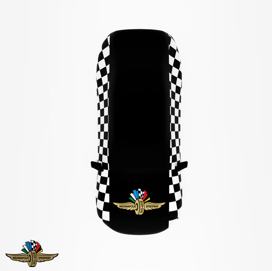 Indy500 Checked Car Cover – Custom Black Checkered Pattern with Iconic Indy 500 Logo for Premium Protection - Image 4