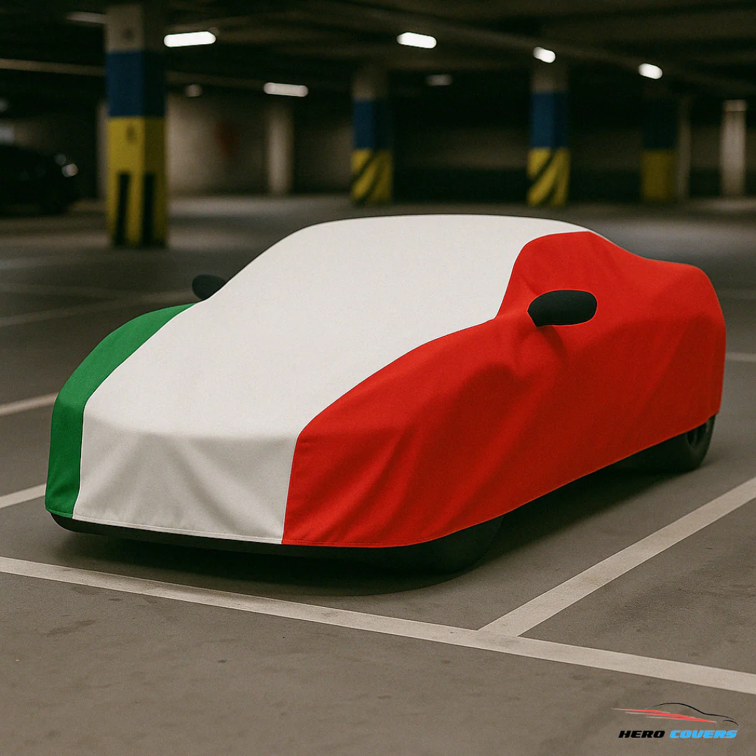 Italy Flag Design Car Cover | Premium Indoor or Outdoor Protection | HeroCovers - Image 3