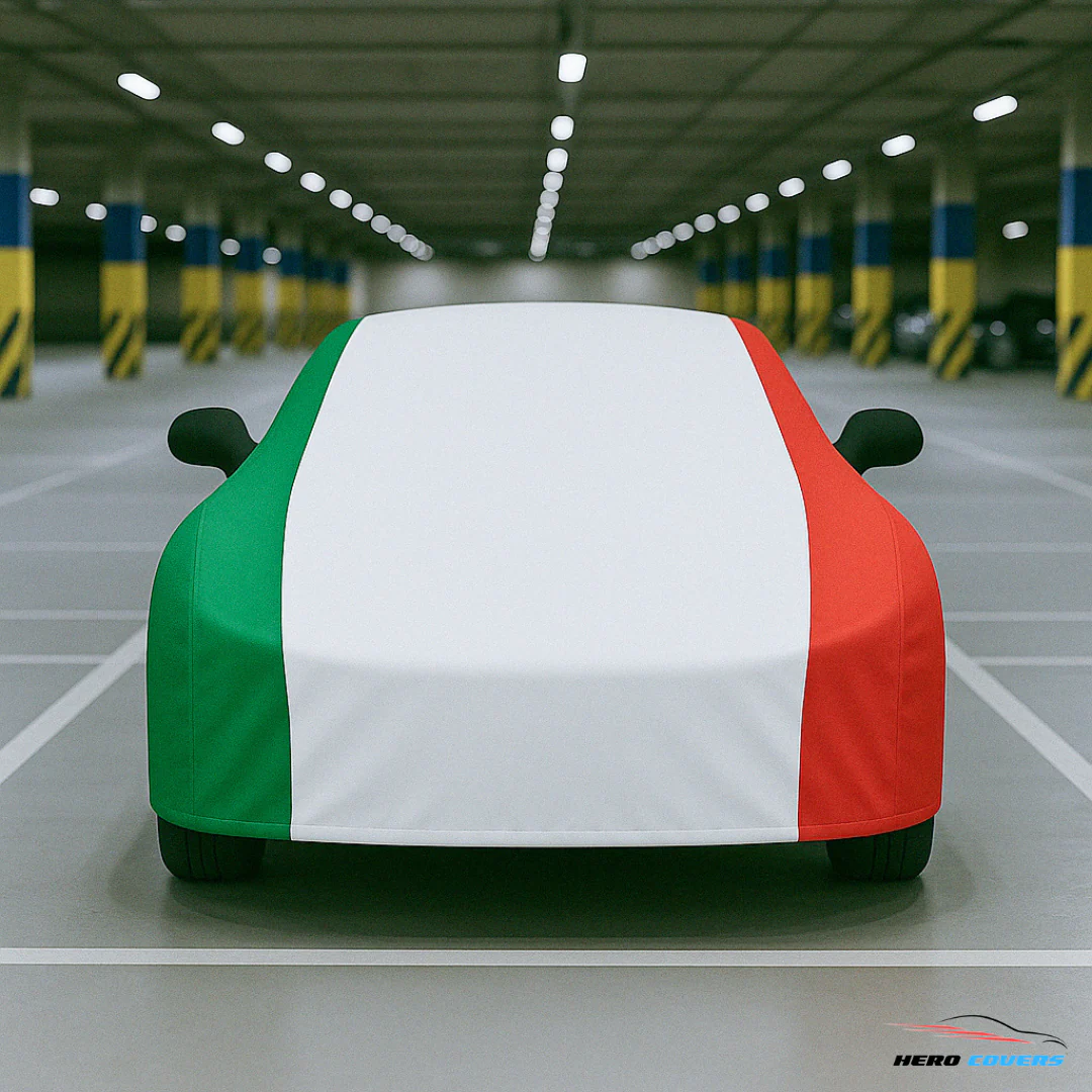 Italy Flag Design Car Cover | Premium Indoor or Outdoor Protection | HeroCovers - Image 5