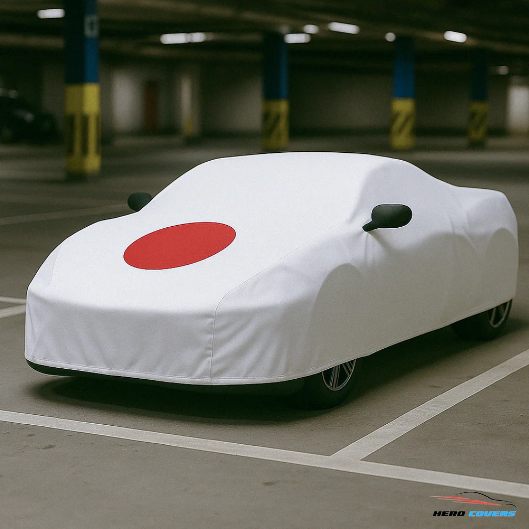 Japan Flag Design Car Cover | Premium Indoor or Outdoor Protection | HeroCovers - Image 3