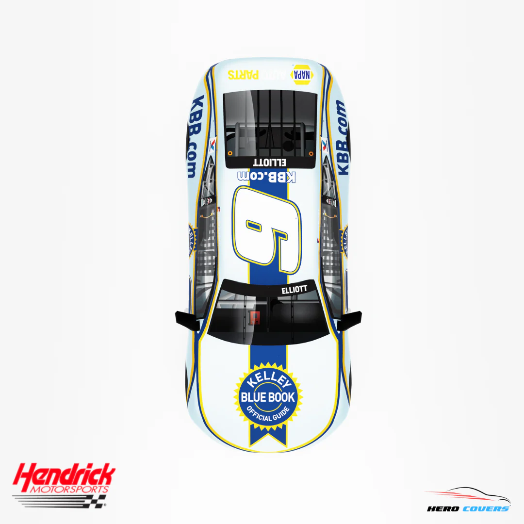 Officially Licensed Hendrick Motorsports Kelly Blue Book Car Cover – Precision Fit & Ultimate Protection | HeroCovers - Image 4
