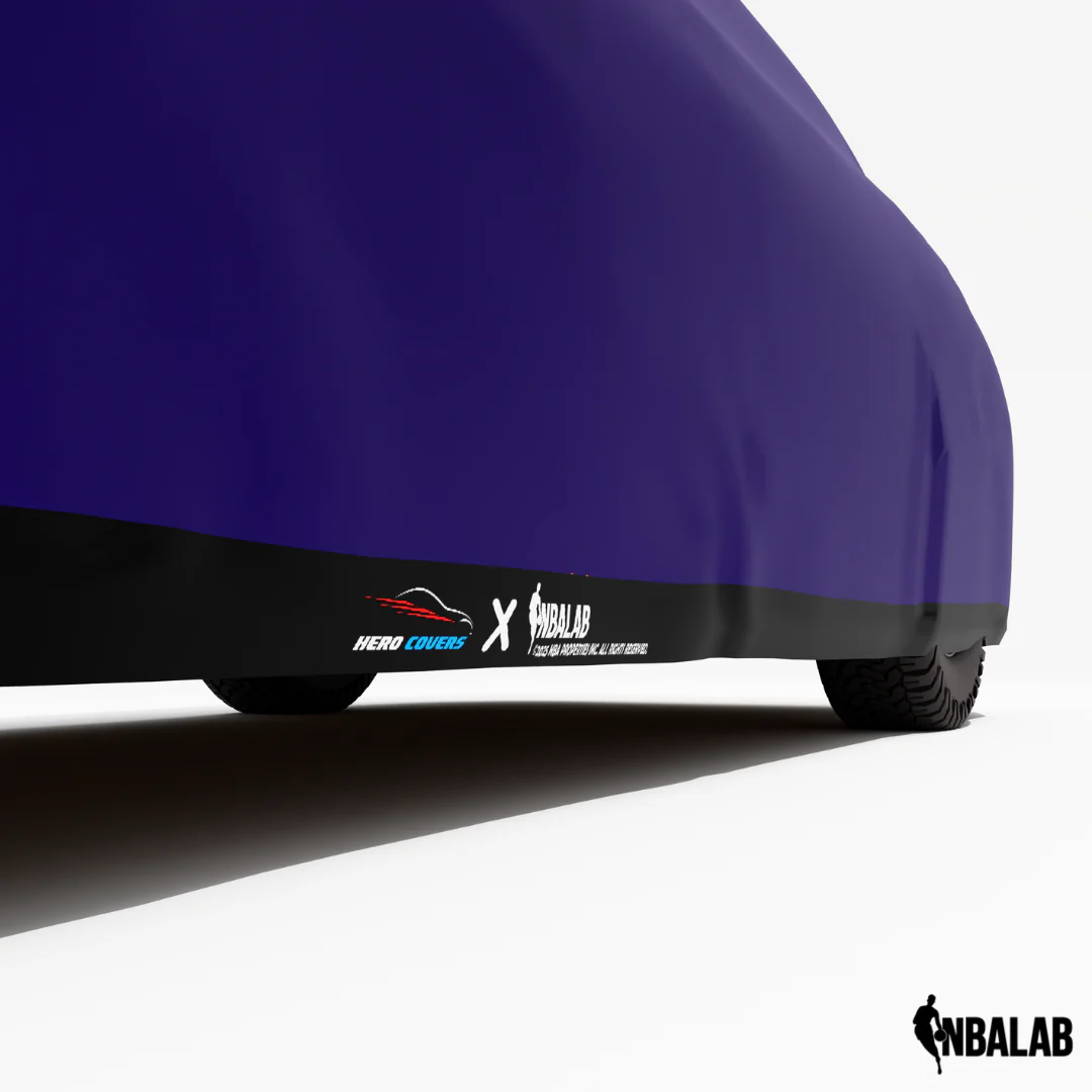 Officially Licensed Los Angeles Lakers 2 Tone Car Covers – Indoor & Outdoor | NBA Protection | HeroCovers - Image 4