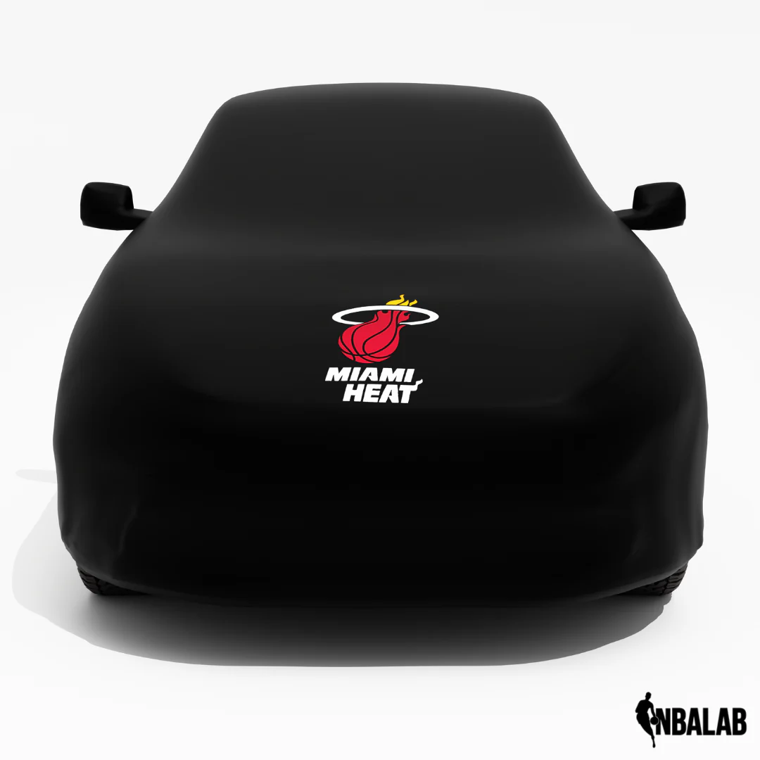 Officially Licensed Miami Heat  Black Car Covers – Indoor & Outdoor | NBA Protection | HeroCovers - Image 3