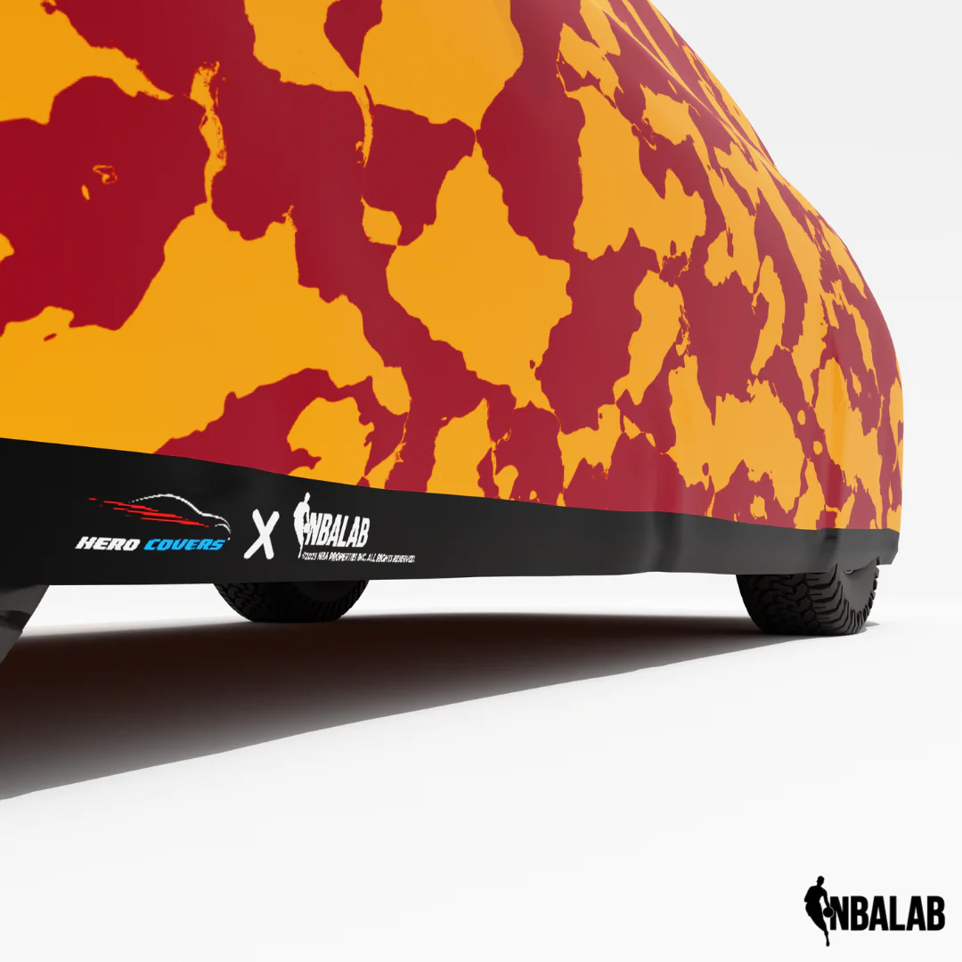 Officially Licensed Miami Heat Comouflage Car Covers – Indoor & Outdoor | NBA Protection | HeroCovers - Image 4