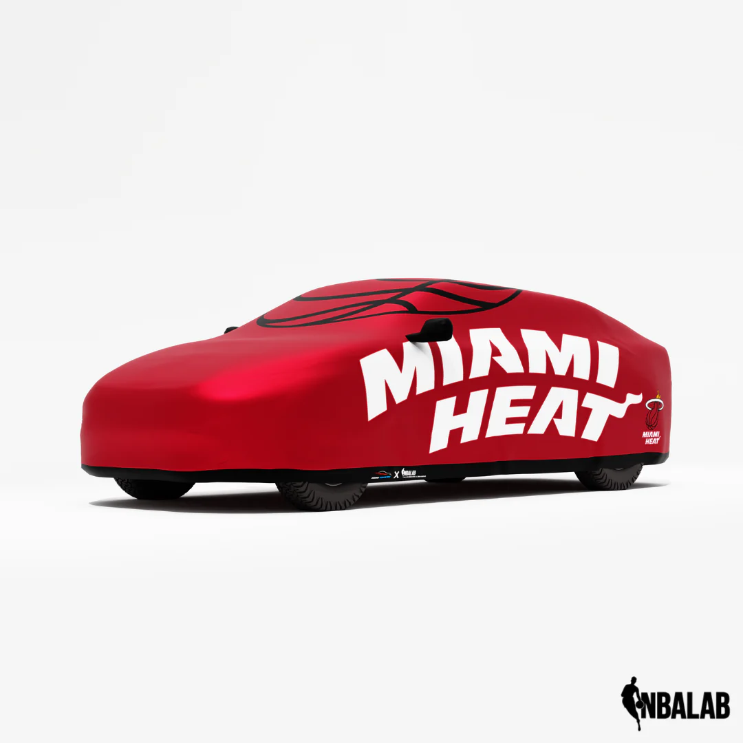 Officially Licensed Miami Heat Cover Stretch Logo – Indoor & Outdoor | NBA Protection | HeroCovers - Image 2
