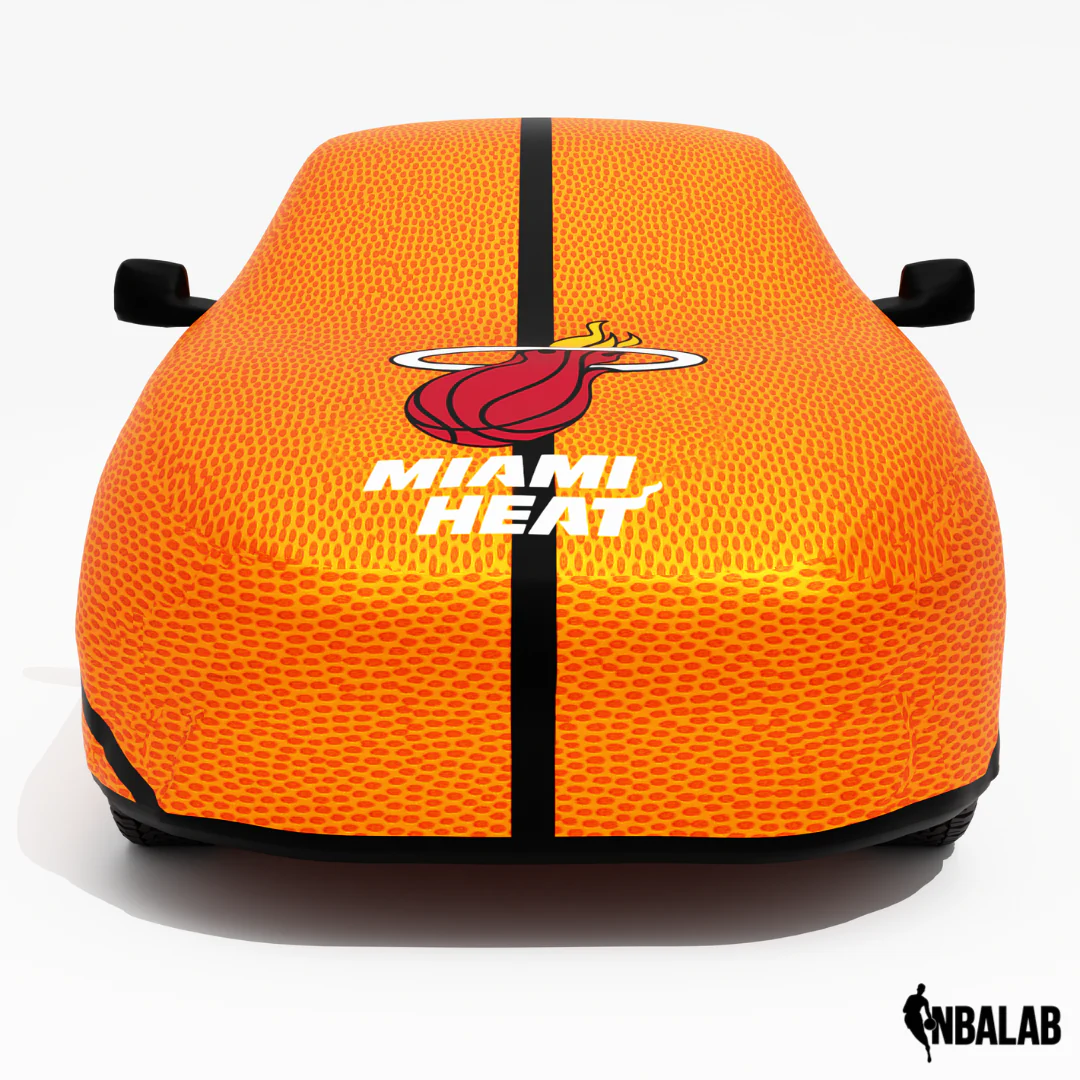 Officially Licensed Miami Heat Life Size Basketball Car Covers – Indoor & Outdoor | NBA Protection | HeroCovers - Image 4