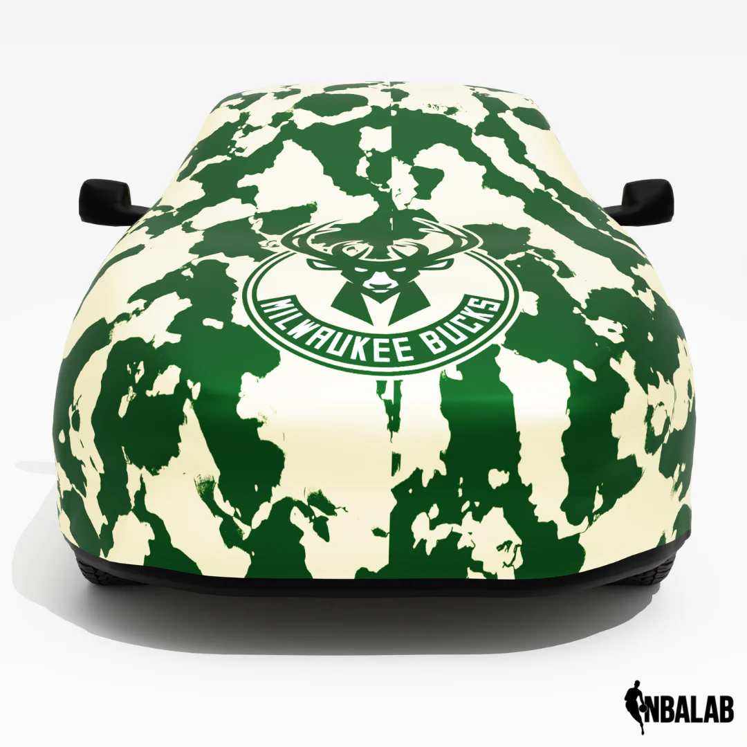 Officially Licensed Milwaukee Bucks Comouflage Car Covers β Indoor & Outdoor | NBA Protection | HeroCovers - Image 3