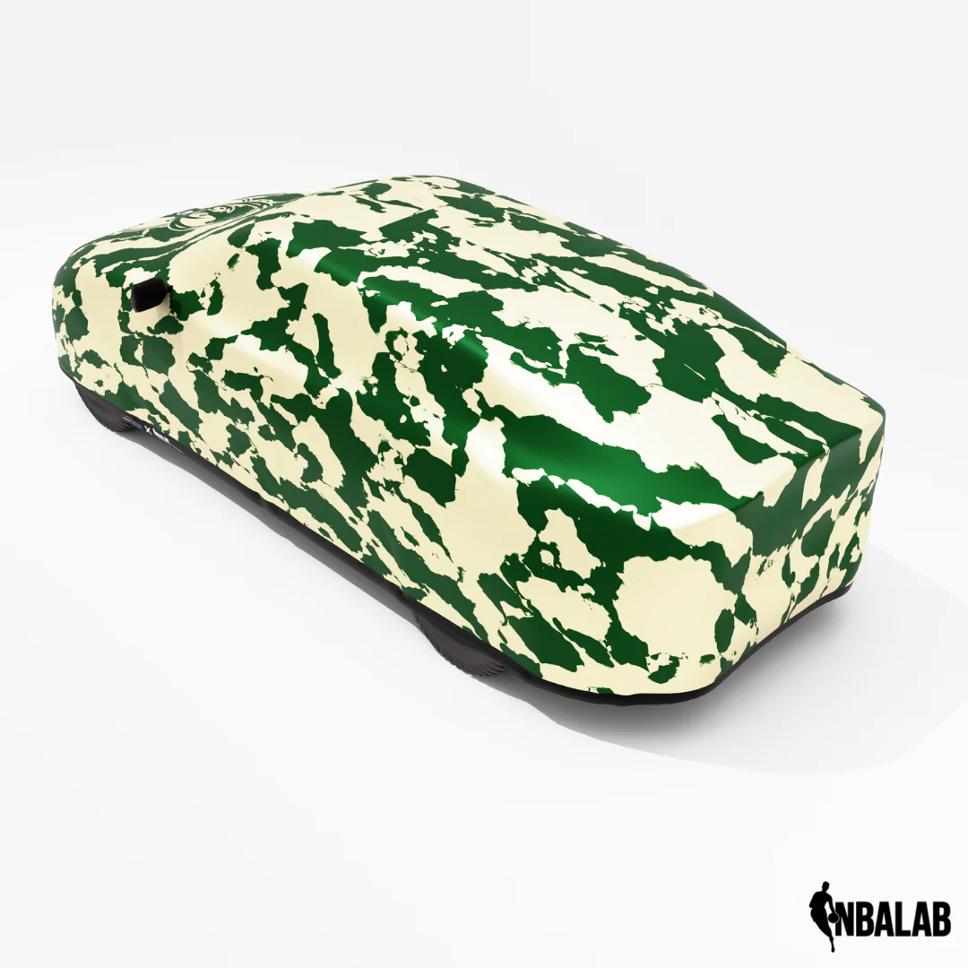 Officially Licensed Milwaukee Bucks Comouflage Car Covers β Indoor & Outdoor | NBA Protection | HeroCovers - Image 5