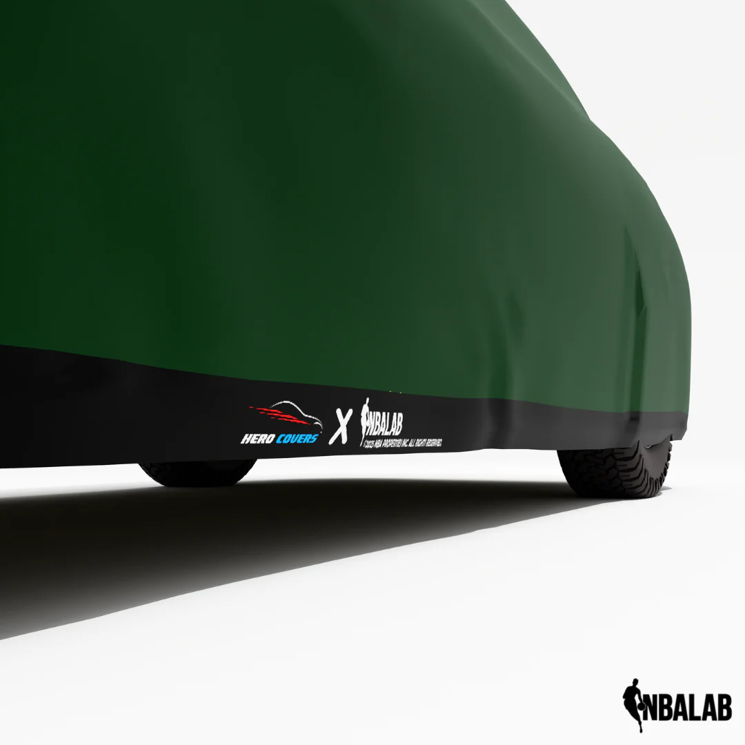 Officially Licensed Milwaukee Bucks 2 Tone Car Covers – Indoor & Outdoor | NBA Protection | HeroCovers - Image 4