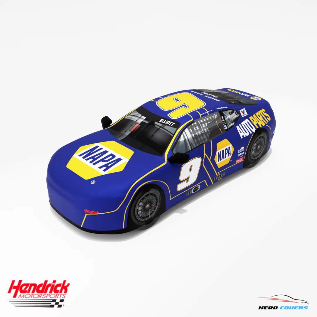Officially Licensed Hendrick Motorsports NAPA AUTO PARTS (BLUE) Car Cover – Precision Fit & Ultimate Protection | HeroCovers - Image 2