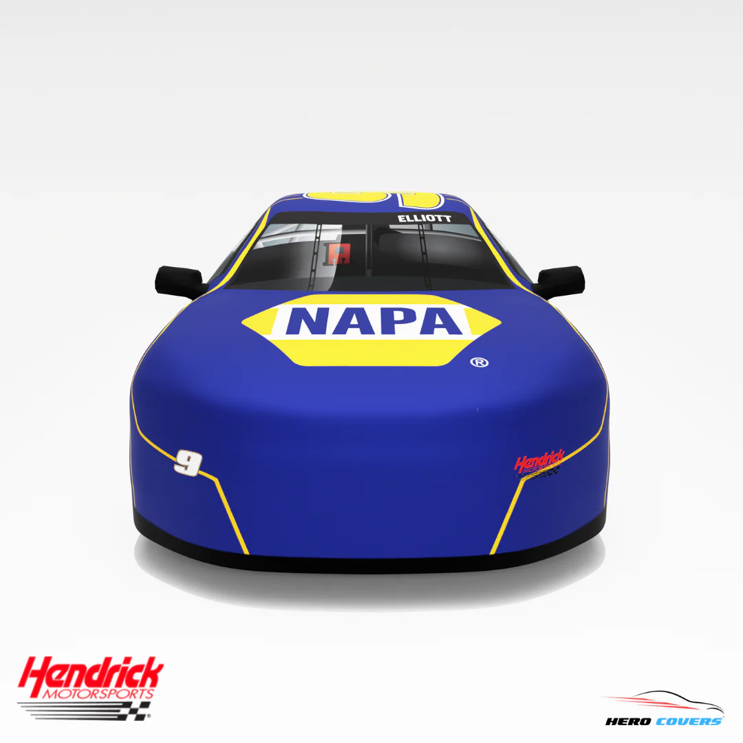 Officially Licensed Hendrick Motorsports NAPA AUTO PARTS (BLUE) Car Cover – Precision Fit & Ultimate Protection | HeroCovers - Image 3