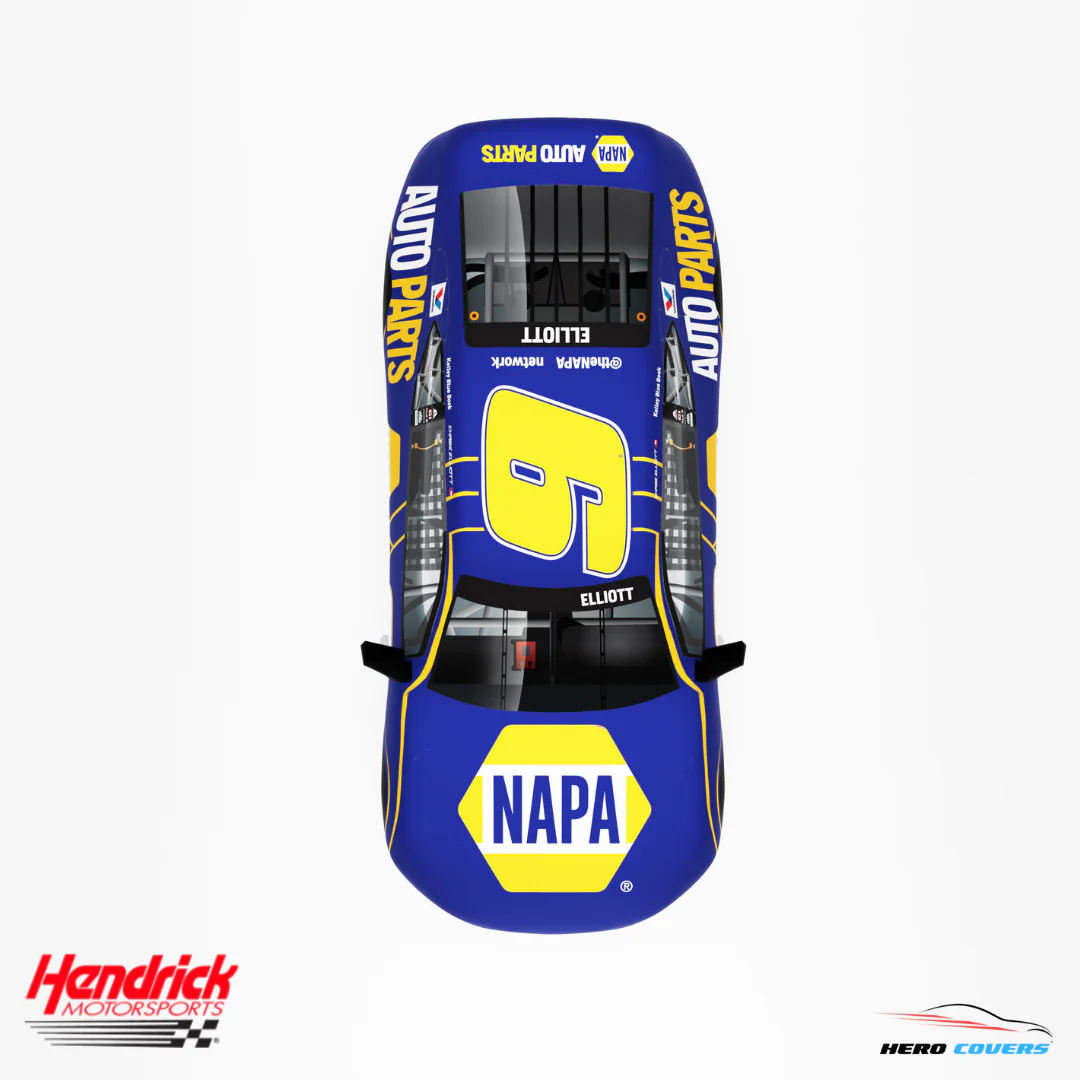Officially Licensed Hendrick Motorsports NAPA AUTO PARTS (BLUE) Car Cover – Precision Fit & Ultimate Protection | HeroCovers - Image 4