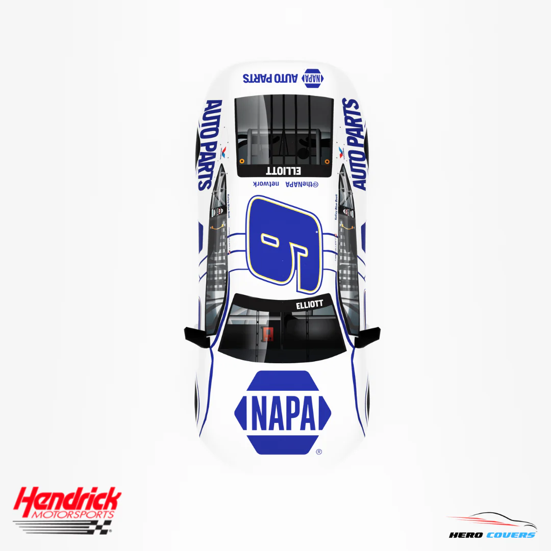 Officially Licensed Hendrick Motorsports NAPA AUTO PARTS (WHITE) Car Cover – Precision Fit & Ultimate Protection | HeroCovers - Image 4