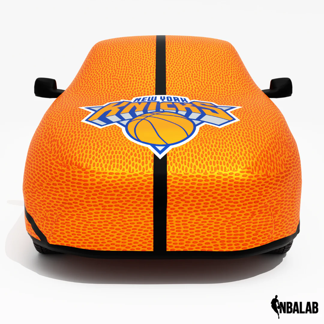 Officially Licensed  New York Knicks Life Size Basketball Car Covers – Indoor & Outdoor | NBA Protection | HeroCovers - Image 4