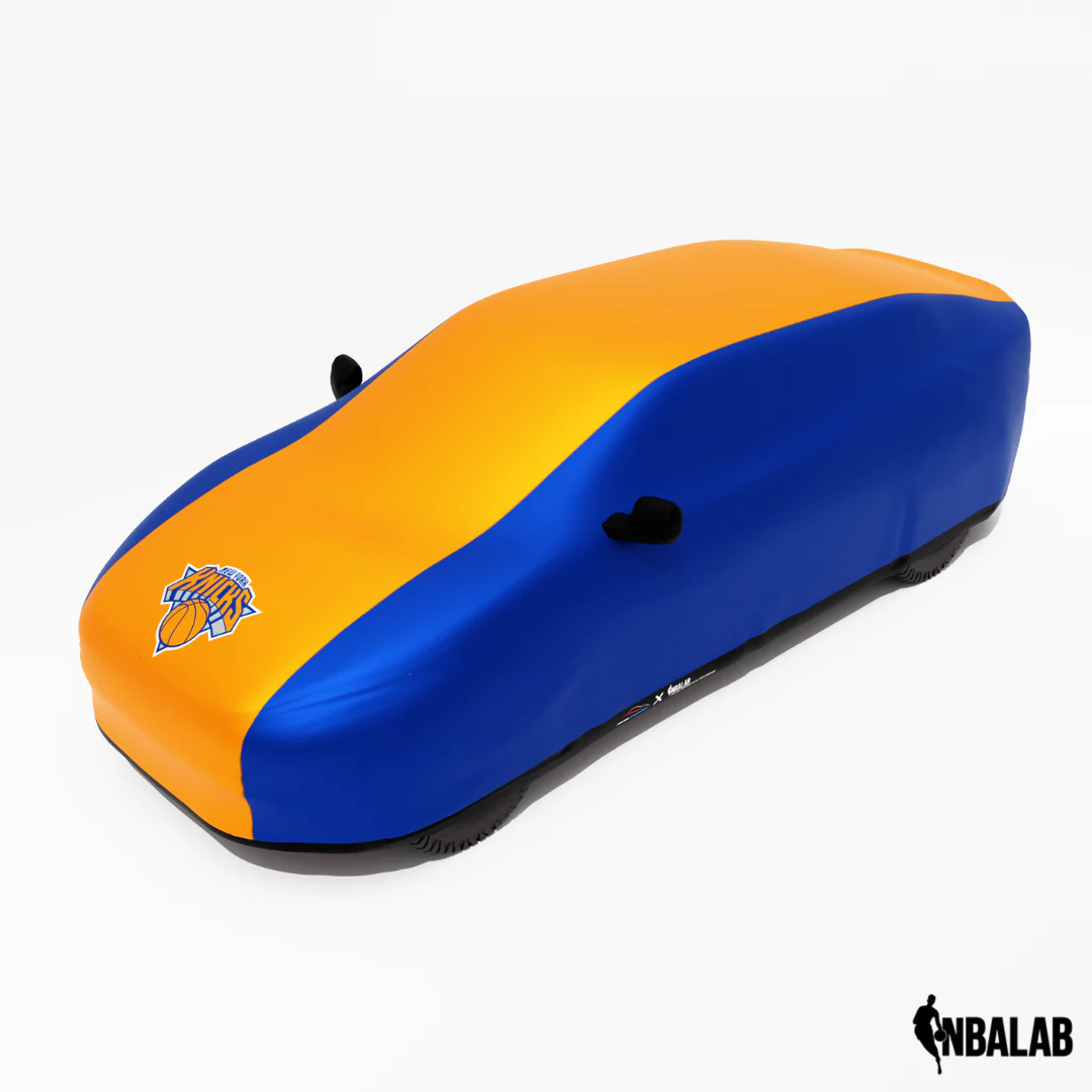Officially Licensed New York Knicks 2 Tone Car Covers – Indoor & Outdoor | NBA Protection | HeroCovers - Image 2