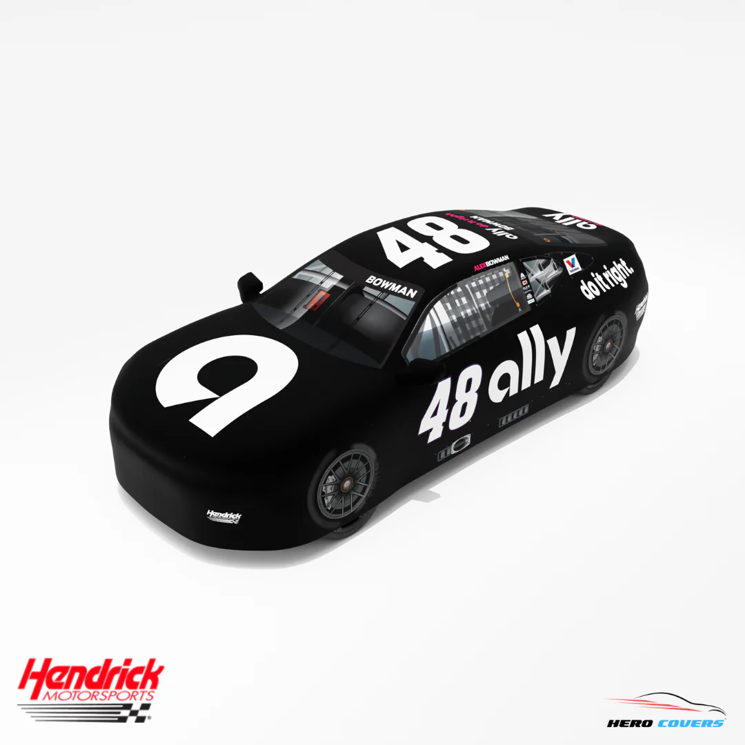 Officially Licensed Hendrick Motorsports Black Ally #48 Car Cover – Precision Fit & Ultimate Protection | HeroCovers - Image 2