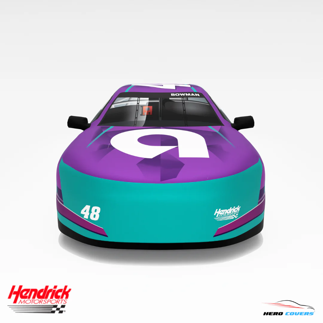 Officially Licensed Hendrick Motorsports Ally Purple NEW Car Cover – Precision Fit & Ultimate Protection | HeroCovers - Image 3