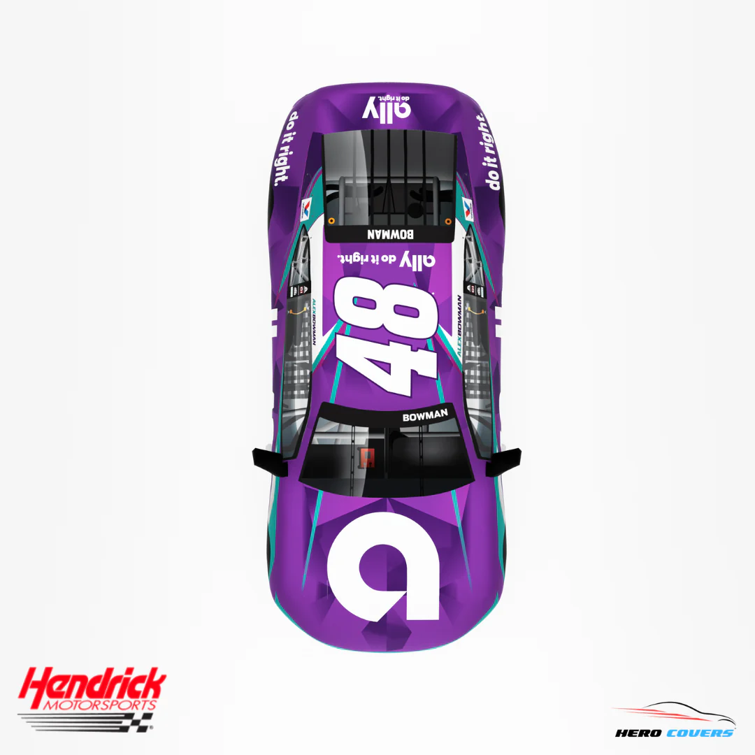 Officially Licensed Hendrick Motorsports Ally Purple NEW Car Cover – Precision Fit & Ultimate Protection | HeroCovers - Image 4