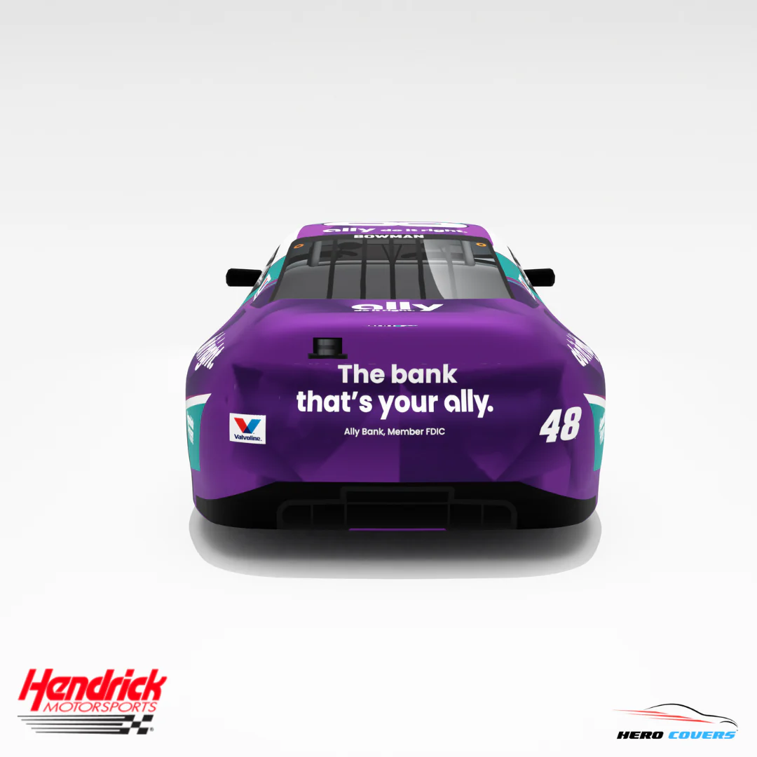 Officially Licensed Hendrick Motorsports Ally Purple NEW Car Cover – Precision Fit & Ultimate Protection | HeroCovers - Image 5