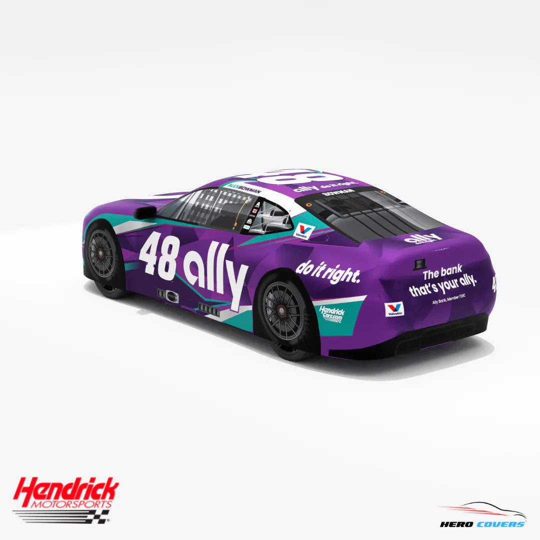 Officially Licensed Hendrick Motorsports Ally Purple NEW Car Cover – Precision Fit & Ultimate Protection | HeroCovers - Image 6