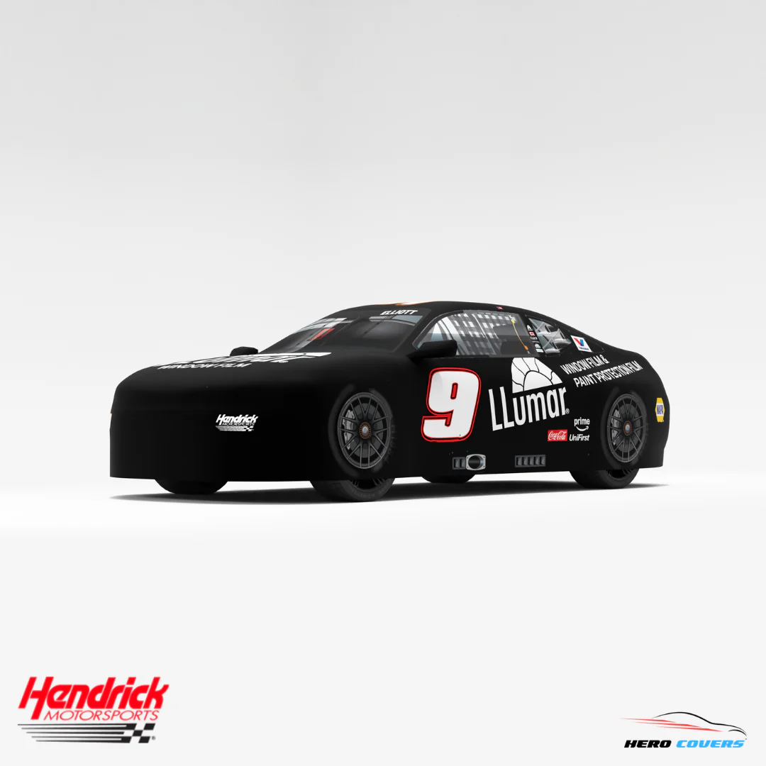 Officially Licensed Hendrick Motorsports Black Llumar #9 Car Cover – Precision Fit & Ultimate Protection | HeroCovers