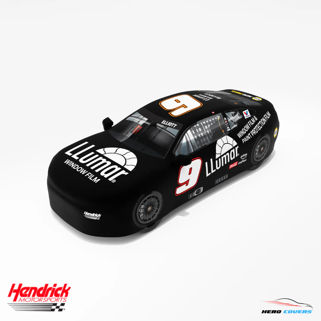 Officially Licensed Hendrick Motorsports Black Llumar #9 Car Cover – Precision Fit & Ultimate Protection | HeroCovers - Image 2