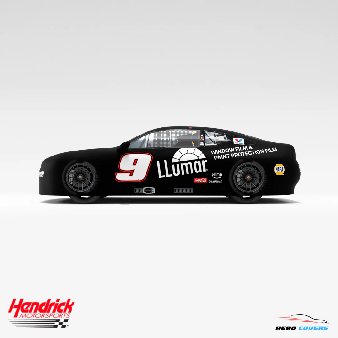 Officially Licensed Hendrick Motorsports Black Llumar #9 Car Cover – Precision Fit & Ultimate Protection | HeroCovers - Image 8