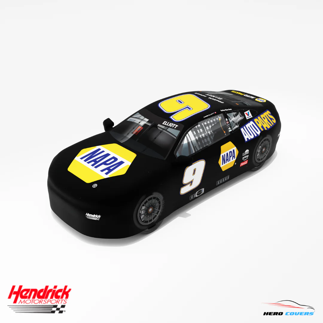 Officially Licensed Hendrick Motorsports Black Napa #9 Car Cover – Precision Fit & Ultimate Protection | HeroCovers - Image 2