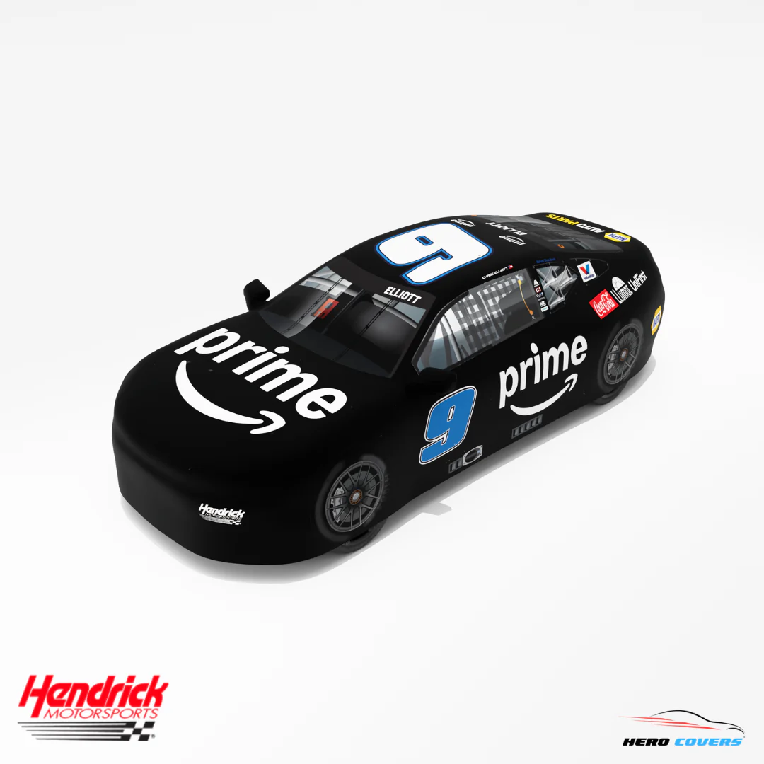 Officially Licensed Hendrick Motorsports Black Prime #9 Car Cover – Precision Fit & Ultimate Protection | HeroCovers - Image 2