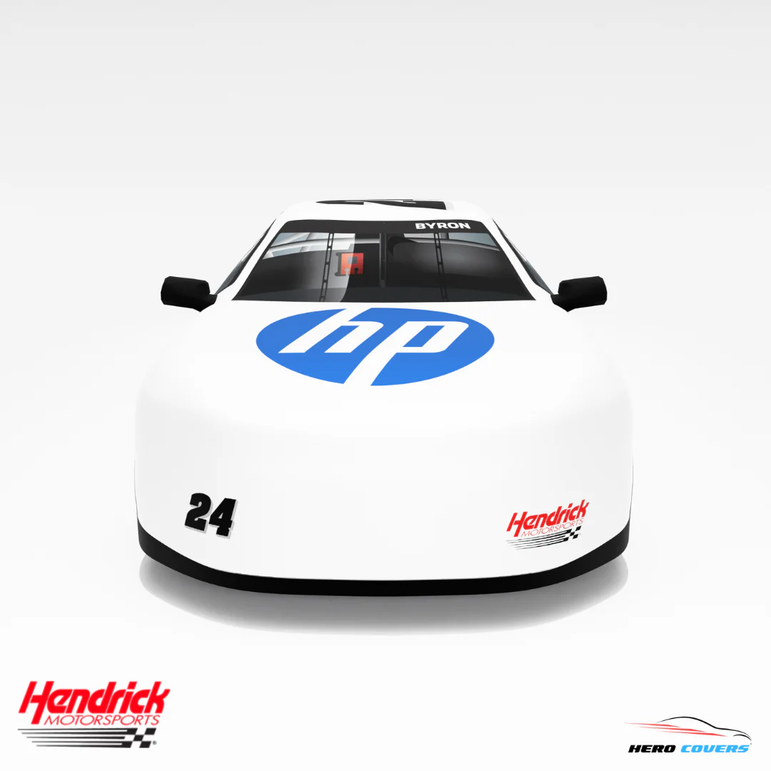 Officially Licensed Hendrick Motorsports HP White NEW Car Cover – Precision Fit & Ultimate Protection | HeroCovers - Image 3
