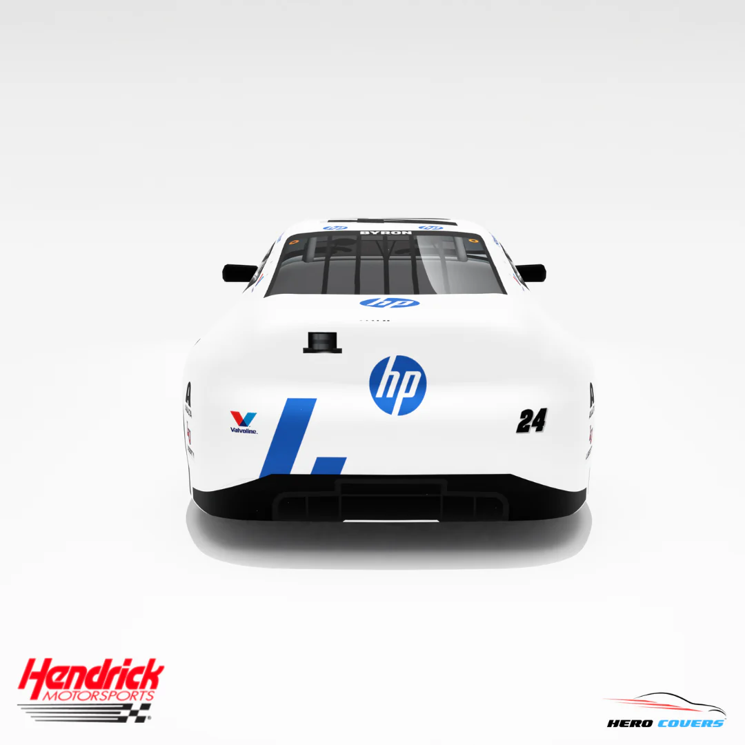 Officially Licensed Hendrick Motorsports HP White NEW Car Cover – Precision Fit & Ultimate Protection | HeroCovers - Image 5