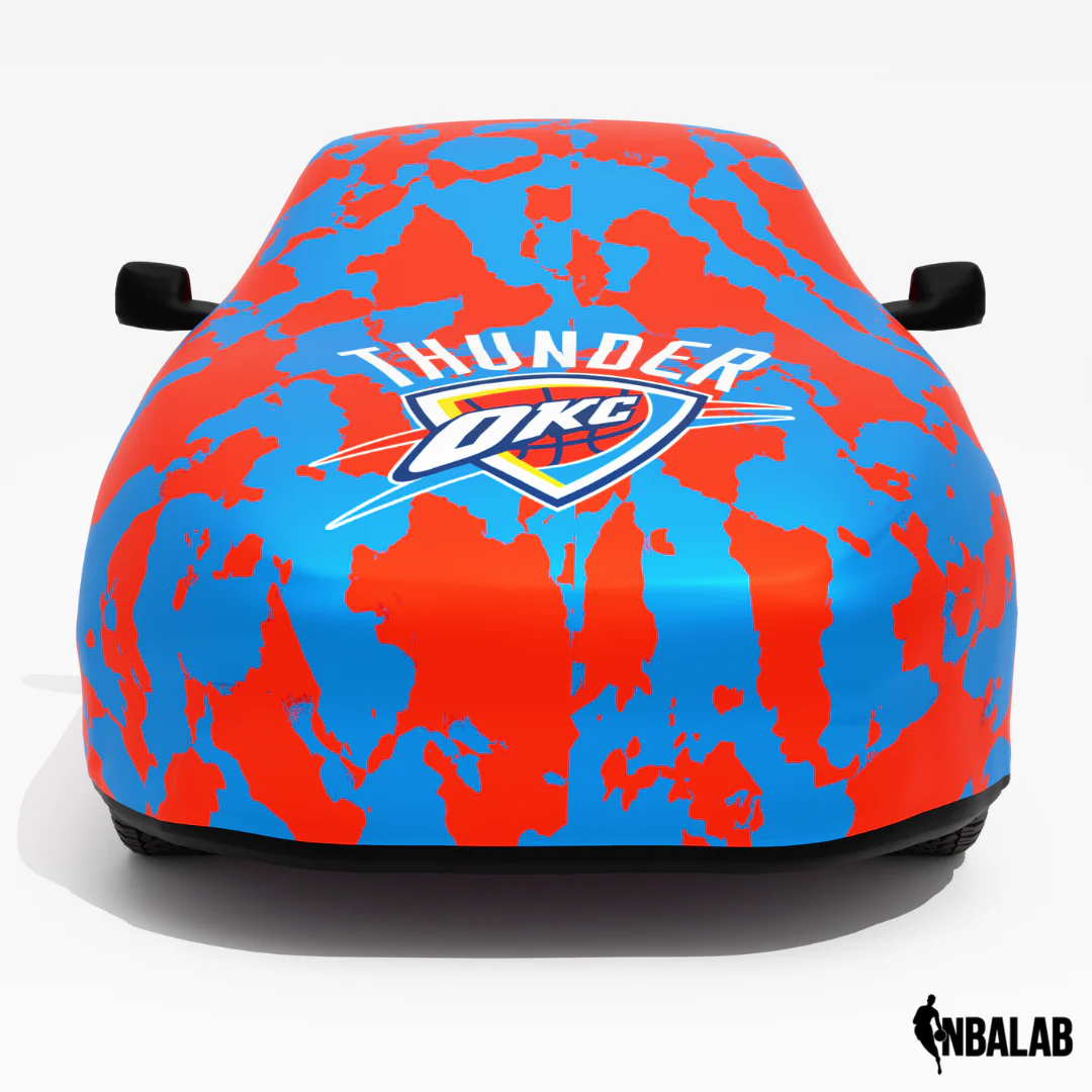 Officially Licensed Oklahoma City Comouflage Car Covers – Indoor & Outdoor | NBA Protection | HeroCovers - Image 3