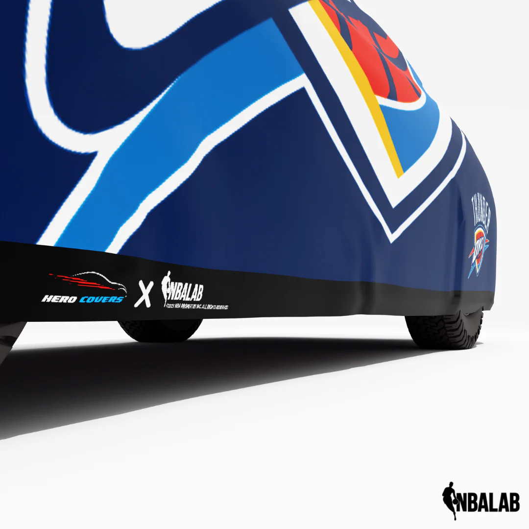 Officially Licensed Oklahoma City Cover Stretch Logo – Indoor & Outdoor | NBA Protection | HeroCovers - Image 4
