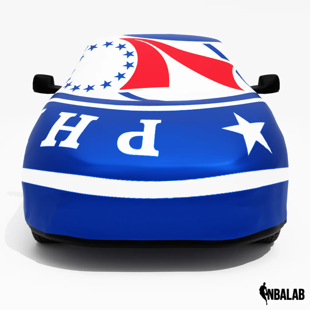 Officially Licensed Philadelphia Cover Stretch Logo – Indoor & Outdoor | NBA Protection | HeroCovers - Image 3